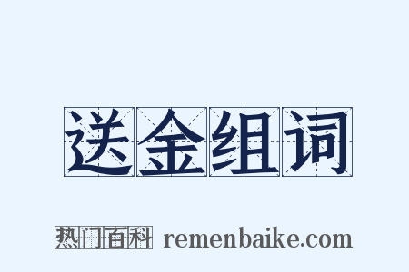 送金组词是什么意思的图片